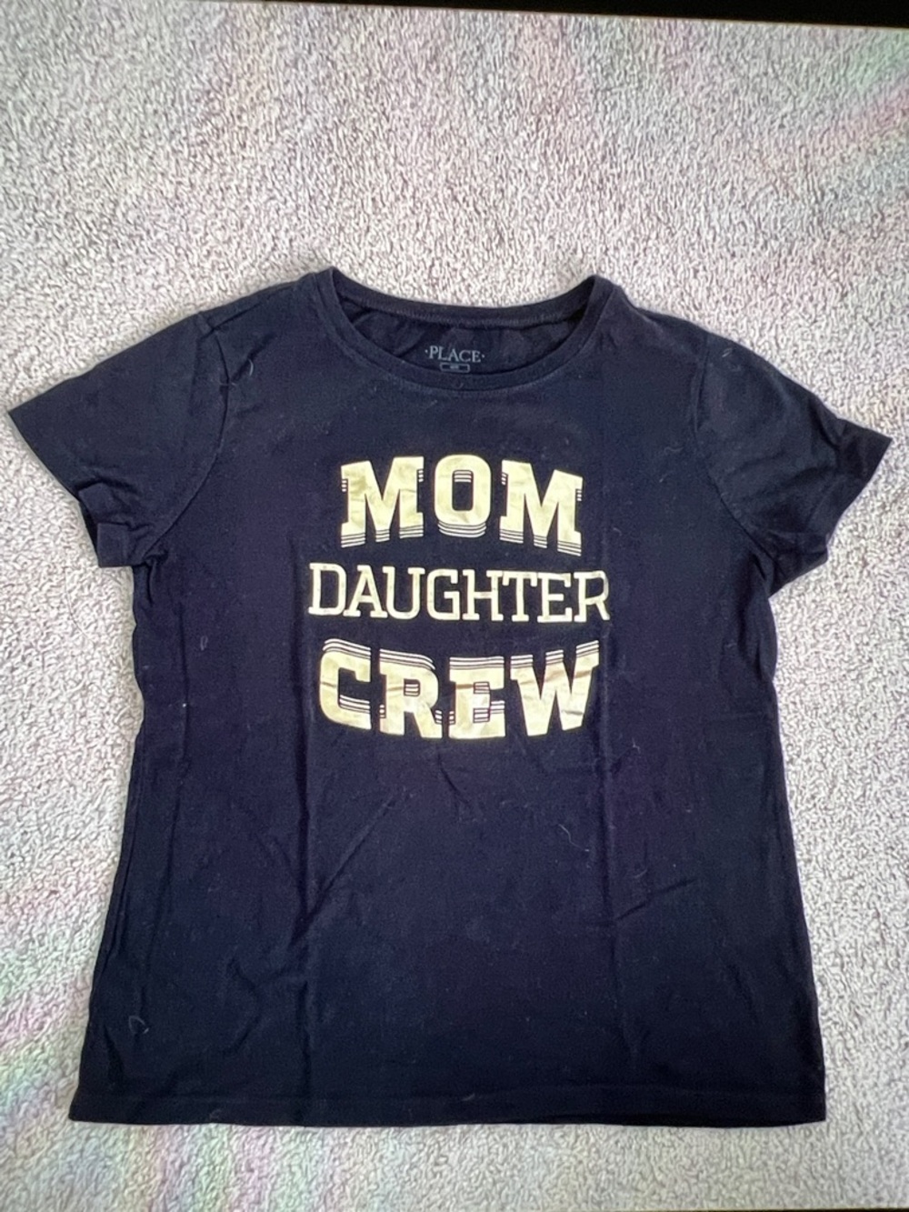 The Children's Place Black Mom Daughter Crew Graphic Tee